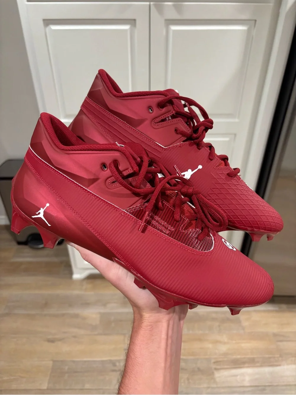 Jordan Oklahoma Sooners Vapor Edge Elite 2 Cleats Size 13 & 14 NEW! | FJ5684-600